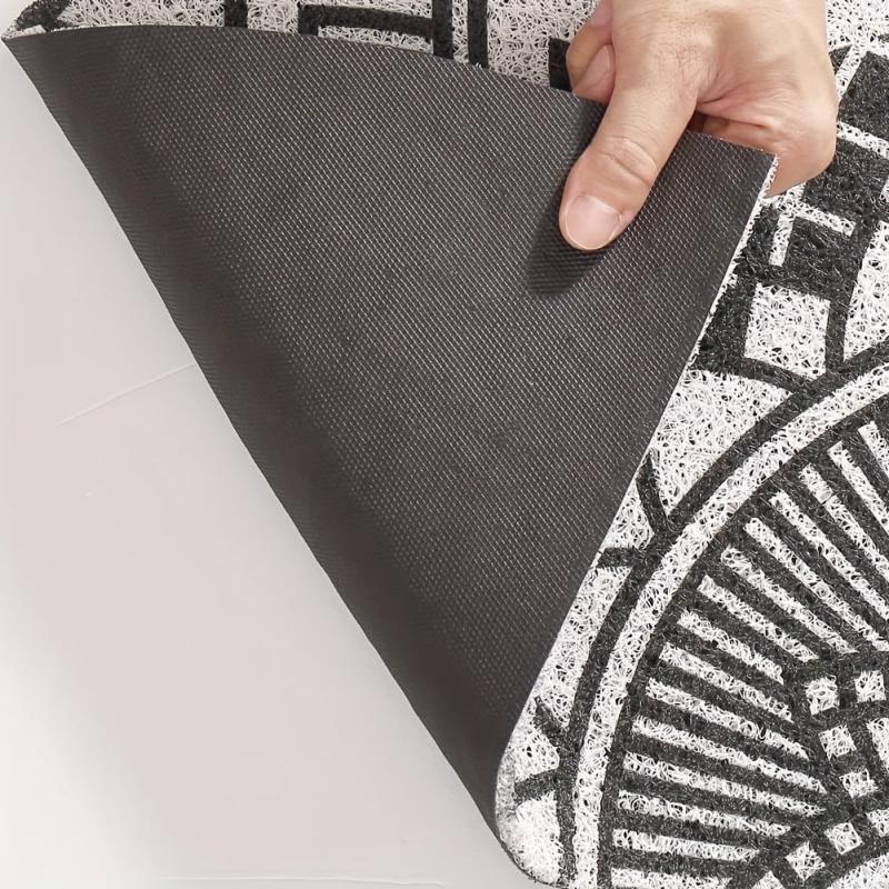 Creative Geometric Semicircular Door Mat Non-slip Stain Resistant Area Mat