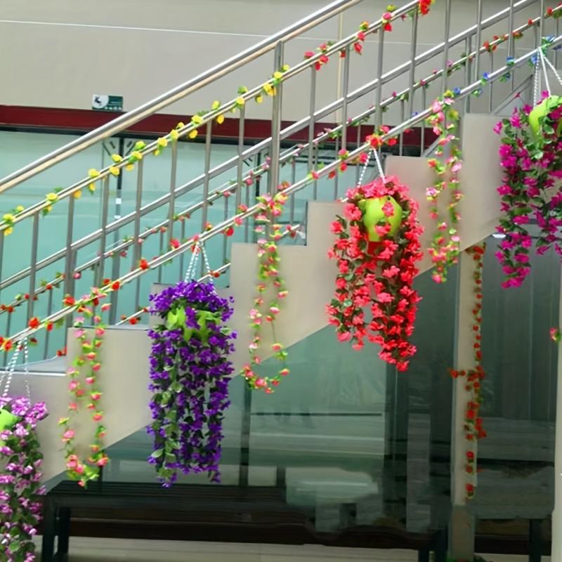 Artificial Violet Arrangement for Room Wedding Office Cafe