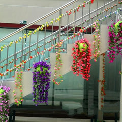 Artificial Violet Arrangement for Room Wedding Office Cafe