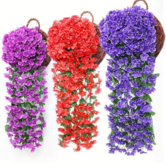 Artificial Violet Arrangement for Room Wedding Office Cafe