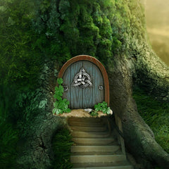 Tree Fairy Door Decor Micro Fairy Garden Outdoor Decoration Accessories