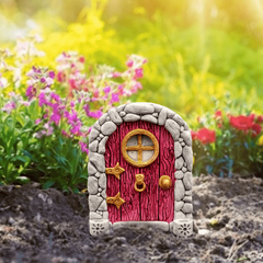 Tree Fairy Door Decor Micro Fairy Garden Outdoor Decoration Accessories
