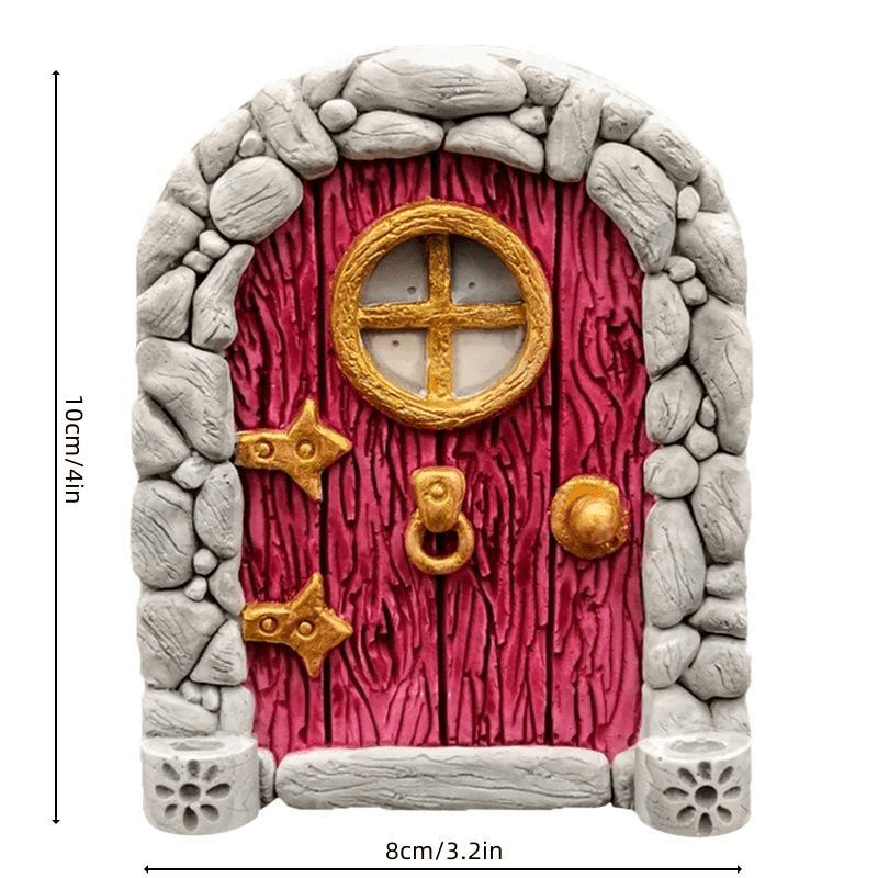 Tree Fairy Door Decor Micro Fairy Garden Outdoor Decoration Accessories