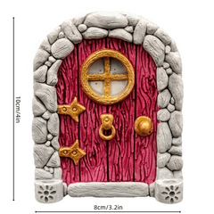 Tree Fairy Door Decor Micro Fairy Garden Outdoor Decoration Accessories