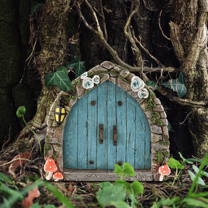 Tree Fairy Door Decor Micro Fairy Garden Outdoor Decoration Accessories