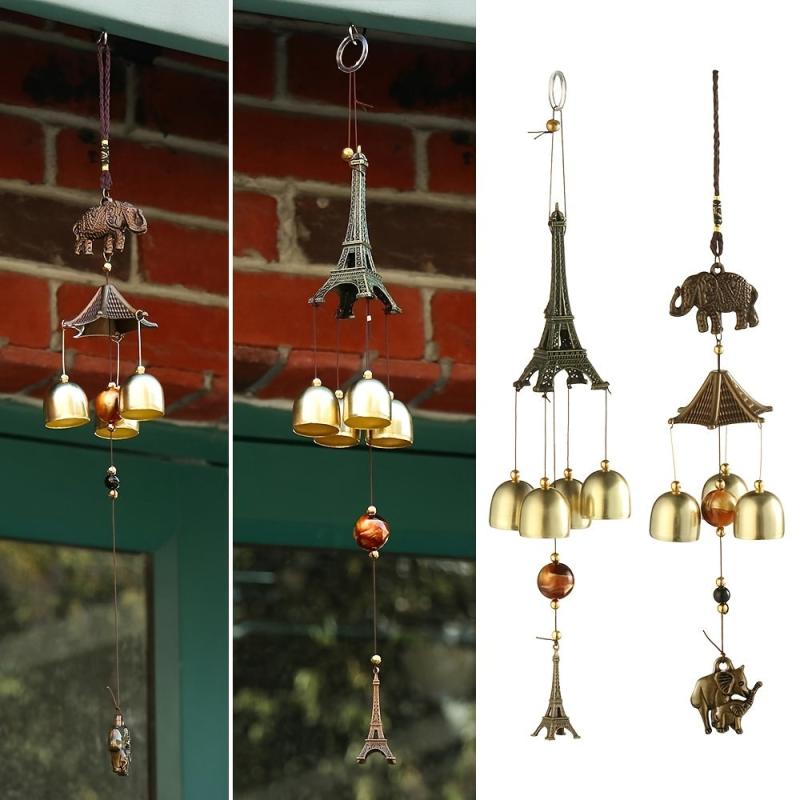 Wind Chimes Outdoor Hanging Ornament Retro Metal Chime 17.72