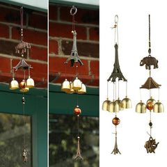 Wind Chimes Outdoor Hanging Ornament Retro Metal Chime 17.72