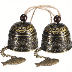 Vintage Dragon Bell Fengshui Wind Chimes Good Luck Hanging Bell