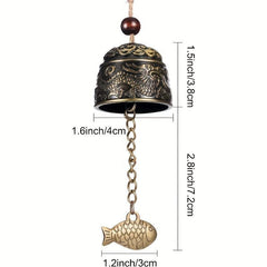 Vintage Dragon Bell Fengshui Wind Chimes Good Luck Hanging Bell
