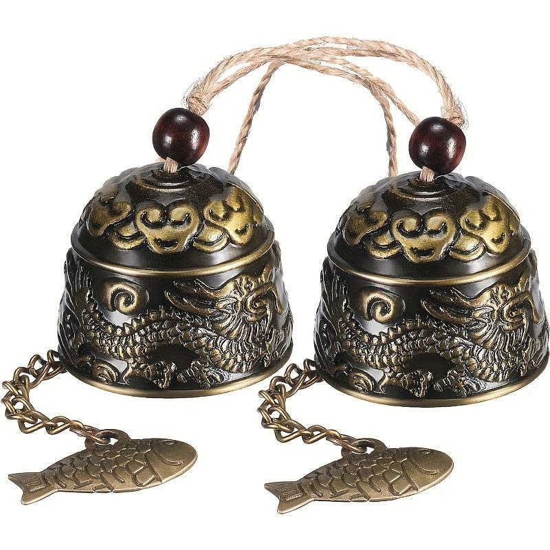 Vintage Dragon Bell Fengshui Wind Chimes Good Luck Hanging Bell