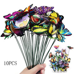Butterfly Stakes Garden Ornaments DIY Party Supplies