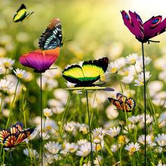 Butterfly Stakes Garden Ornaments DIY Party Supplies