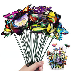 Butterfly Stakes Garden Ornaments DIY Party Supplies