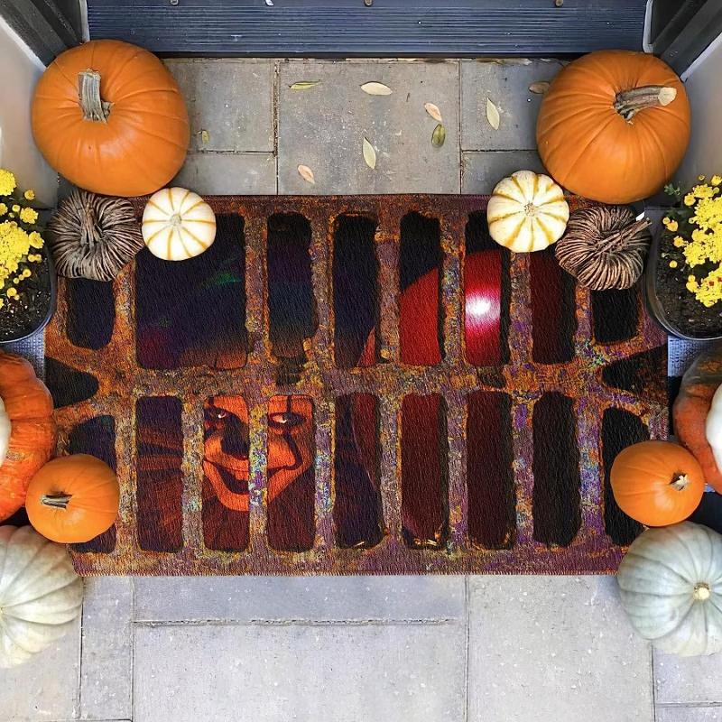 Halloween Clown Doormat Non Skid Rug