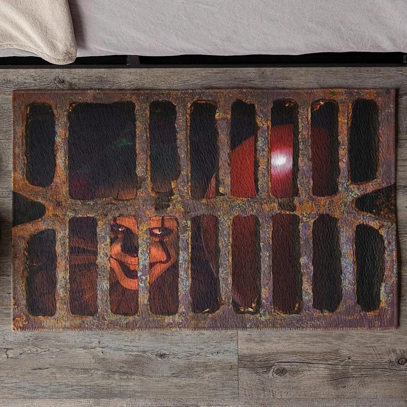 Halloween Clown Doormat Non Skid Rug