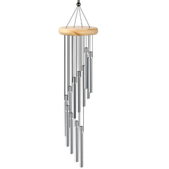 Metal Tubes Wind Chimes Outdoor Garden with 12 Tubes