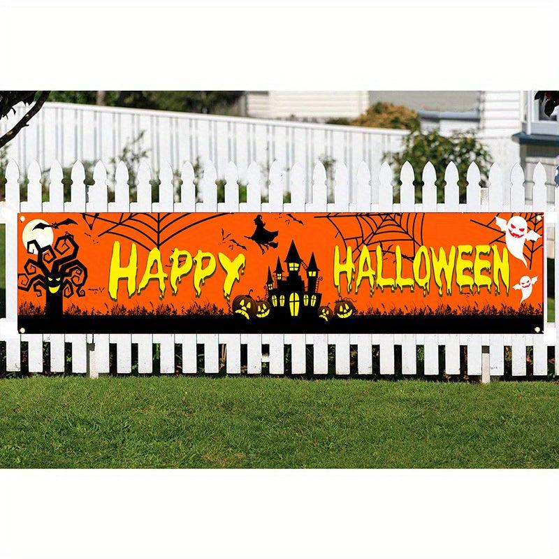 Halloween Party Banner: Spooky Decor for Your Courtyard