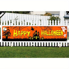 Halloween Party Banner: Spooky Decor for Your Courtyard