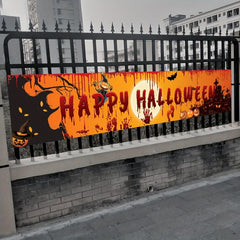 Halloween Party Banner: Spooky Decor for Your Courtyard