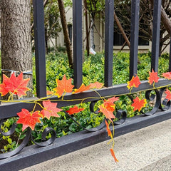 Red Maple Leaf Vine, Holiday Home Wall Decor