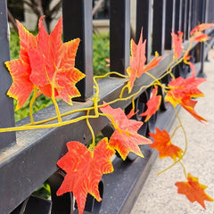 Red Maple Leaf Vine, Holiday Home Wall Decor