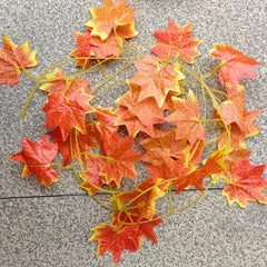Red Maple Leaf Vine, Holiday Home Wall Decor