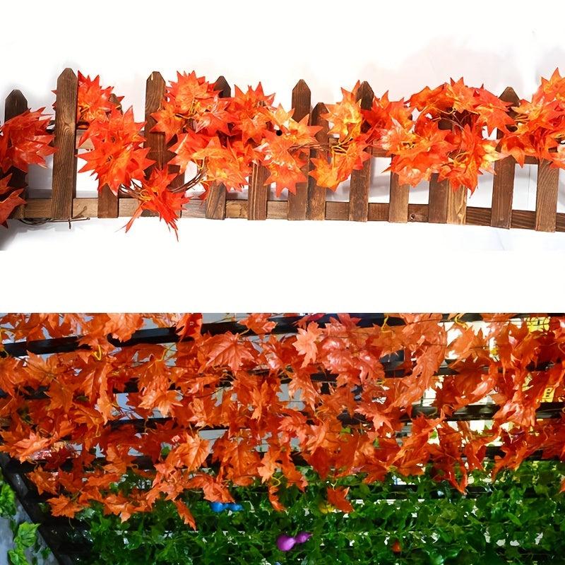 Red Maple Leaf Vine, Holiday Home Wall Decor