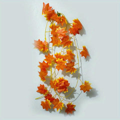 Red Maple Leaf Vine, Holiday Home Wall Decor