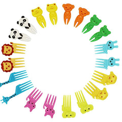 10pcs Cartoon Fruit Forks for Kids Bento Lunch Decoration
