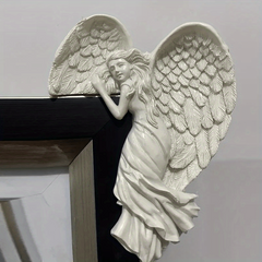 Resin Angel Door Frame Decoration for Home and Garden
