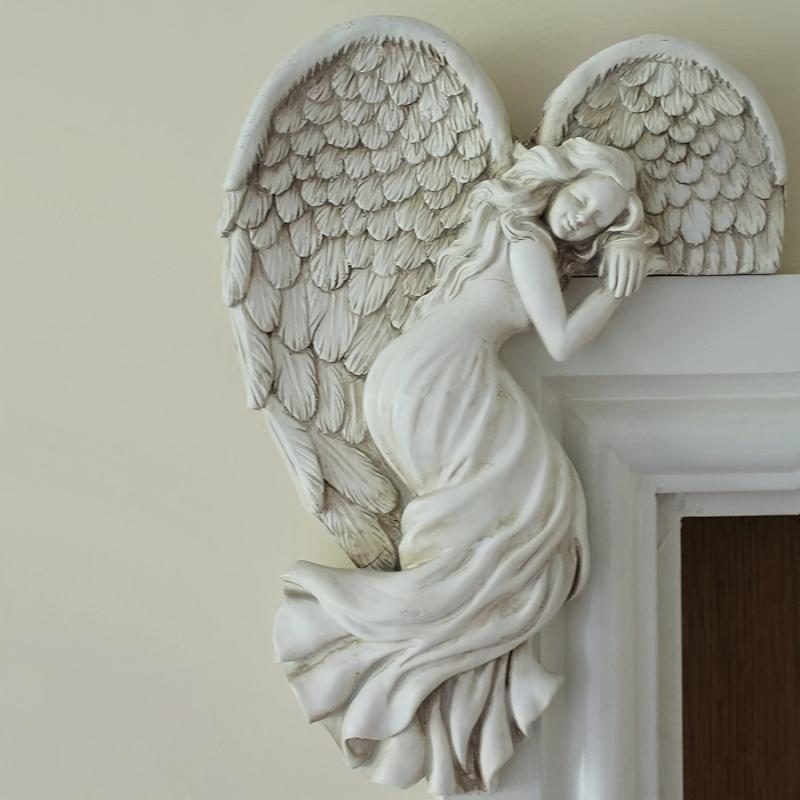 Resin Angel Door Frame Decoration for Home and Garden
