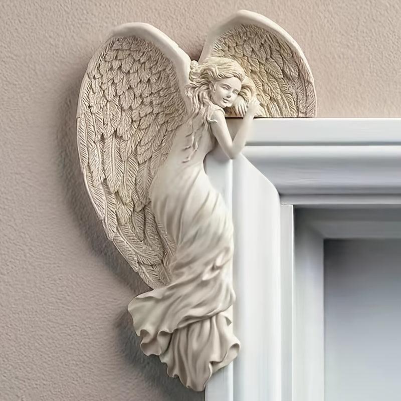 Resin Angel Door Frame Decoration for Home and Garden