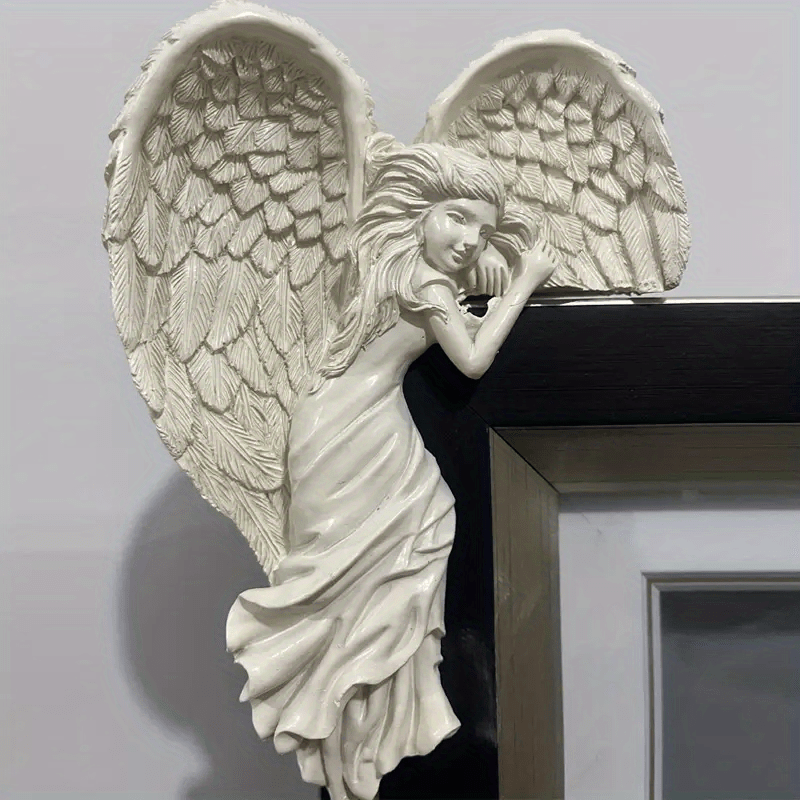 Resin Angel Door Frame Decoration for Home and Garden