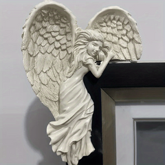 Resin Angel Door Frame Decoration for Home and Garden