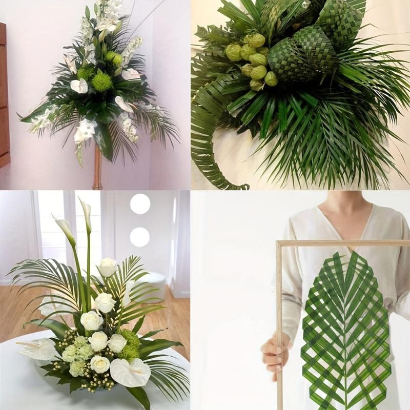 8pcs Artificial Areca Palm Leaves Home Wedding Office Cafe Decor