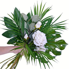 8pcs Artificial Areca Palm Leaves Home Wedding Office Cafe Decor