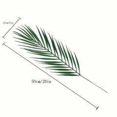 8pcs Artificial Areca Palm Leaves Home Wedding Office Cafe Decor