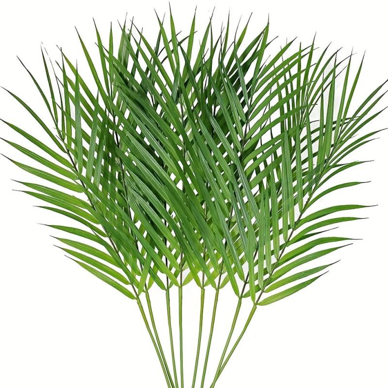 8pcs Artificial Areca Palm Leaves Home Wedding Office Cafe Decor