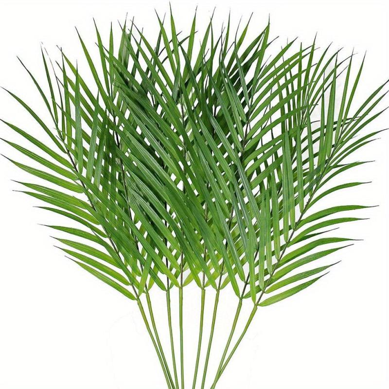 8pcs Artificial Areca Palm Leaves Home Wedding Office Cafe Decor