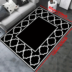 Outdoor Indoor Area Rugs Floor Mat with Anti-slip Rubber Backing