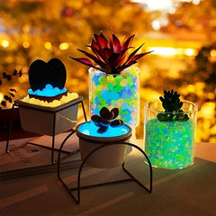 100pcs Glow In The Dark Stones for Fish Tank Aquarium