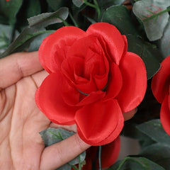 Artificial Rose Flower Rattan Real Touch Hanging Plants Wedding Decor