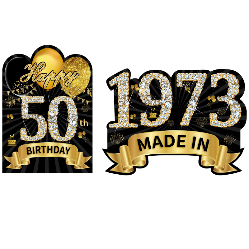 60th Birthday Yard Signs Decorations - Happy 60th Birthday & In 1963 Lawn Sign