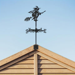 Stainless Steel Weather Vane Magic Broom Shape Metal Weathercock