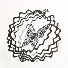 Stainless Steel Butterfly Wind Spinner Outdoor Decor