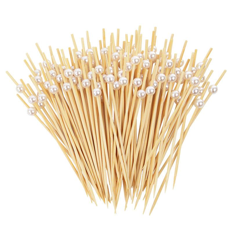 100pcs Disposable Cake Dessert Cocktail Sticks Fruit Picks
