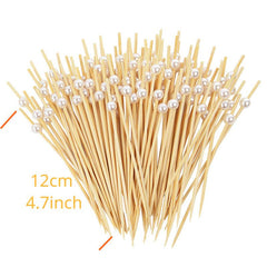100pcs Disposable Cake Dessert Cocktail Sticks Fruit Picks