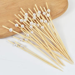 100pcs Disposable Cake Dessert Cocktail Sticks Fruit Picks