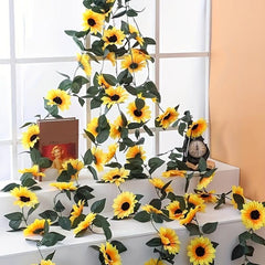 Simulation Sunflower Vine for Home Decor