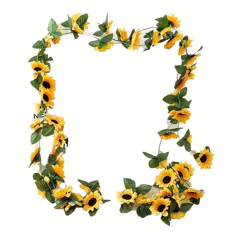 Simulation Sunflower Vine for Home Decor